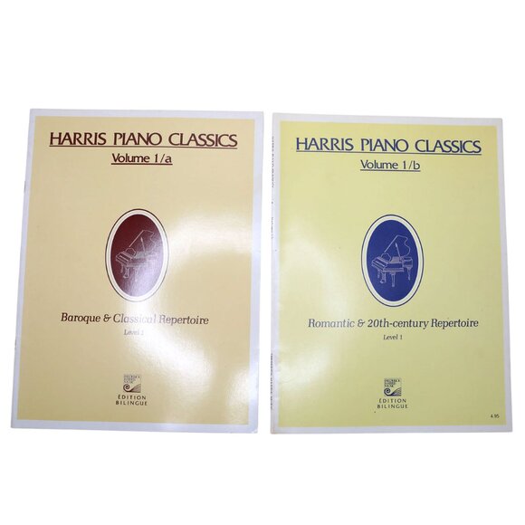 Vintage Harris Piano Classics Sheet Music, Volume 1/a & 1/b Romantic & Baroque - Picture 1 of 5